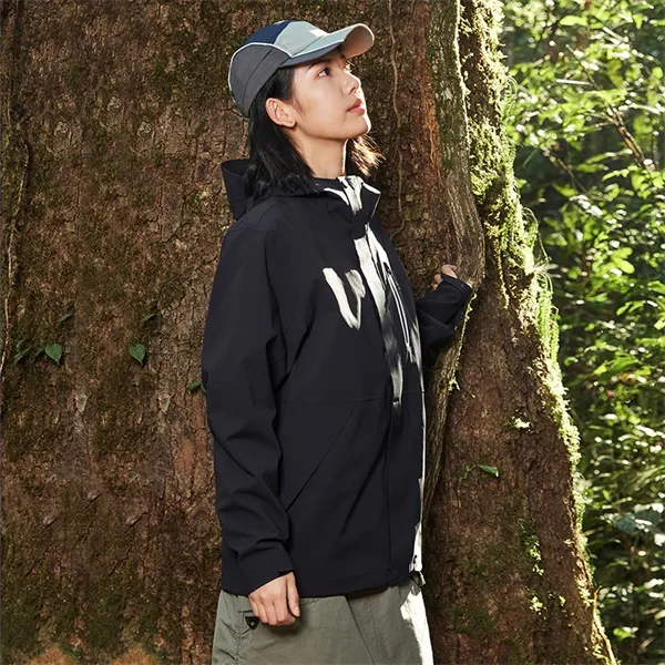 XTEP Wing Waterproof And Windproof Windbreaker Jacket Unisex Jet Black-15