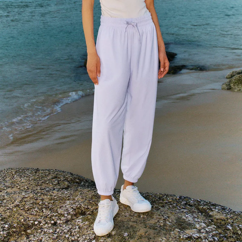XTEP Knitted Sports Pants Women's Sheer Purple-3