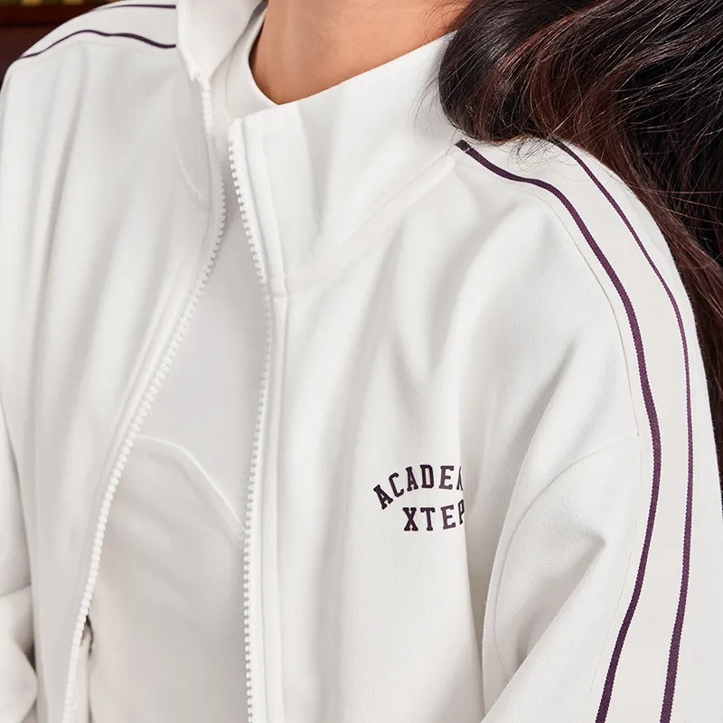 XTEP Jackets & Coats Women's Raw White-3