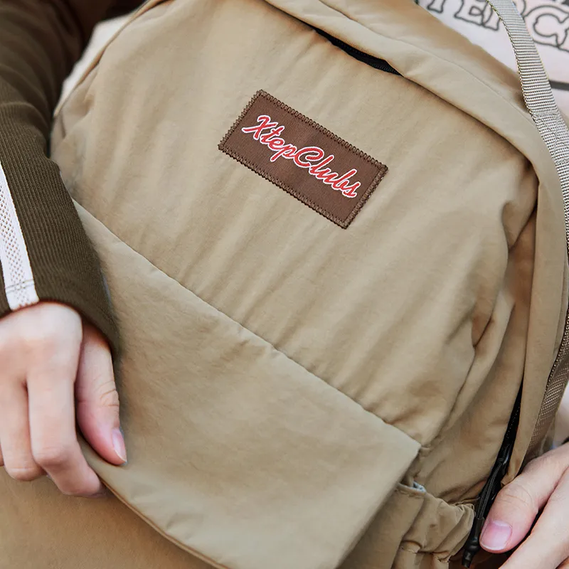 XTEP Sports Life Collection Fabric Backpack Unisex Khaki-5