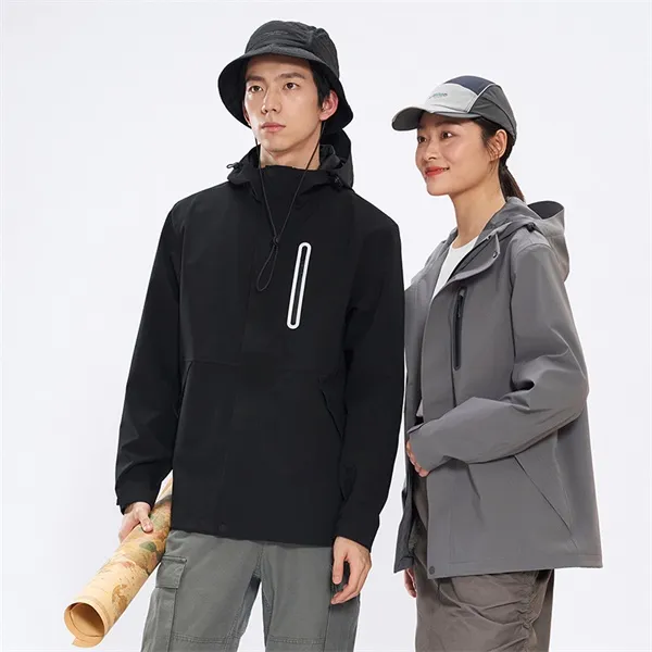 XTEP Wing Waterproof And Windproof Windbreaker Jacket Unisex Jet Black-20