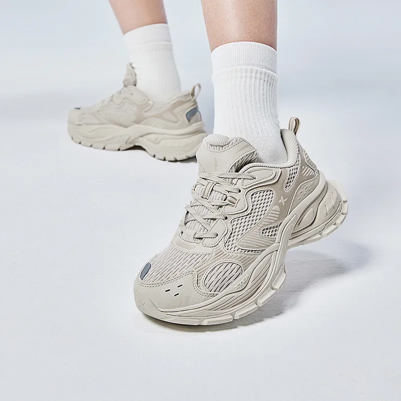 XTEP Basque Lightweight Height Increasing Coverage Low-Top Casual Shoes Women's Fresh Look Milk Cheese-14