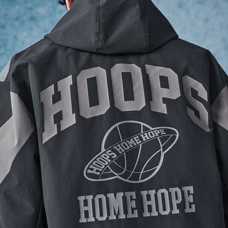 XTEP Basketball Collection Jacket Men's Ox Horn Gray/Subdued Gray-2