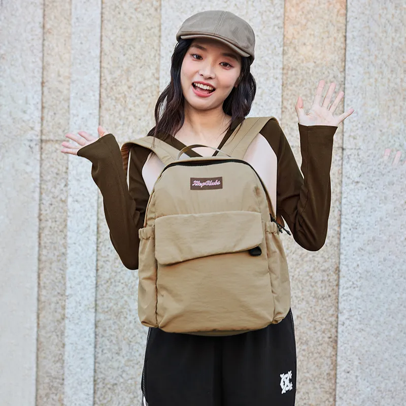 XTEP Sports Life Collection Fabric Backpack Unisex Khaki-2