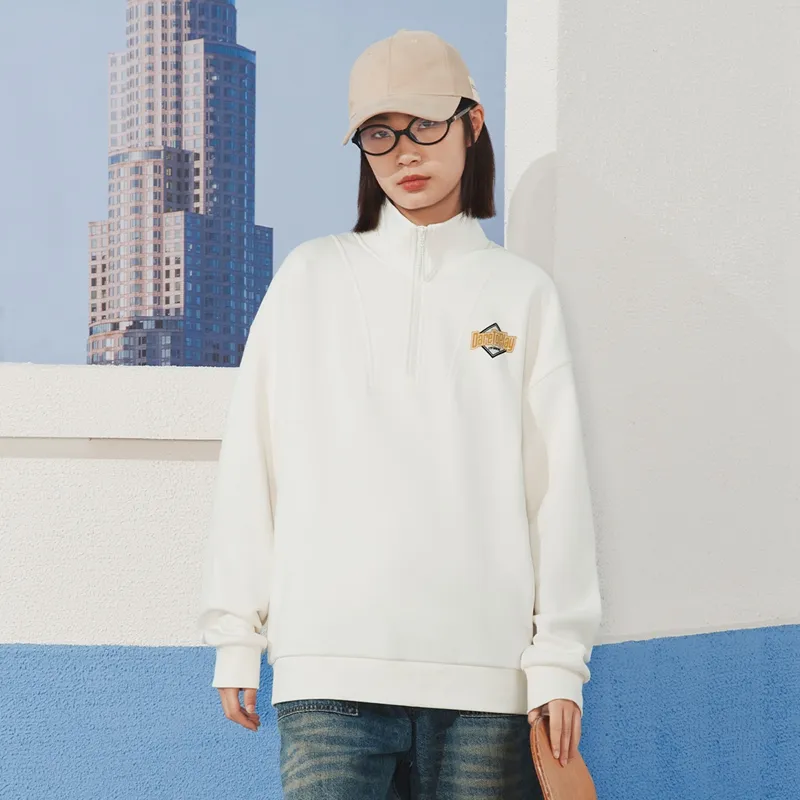 XTEP Sweatshirt Unisex Antique White-7