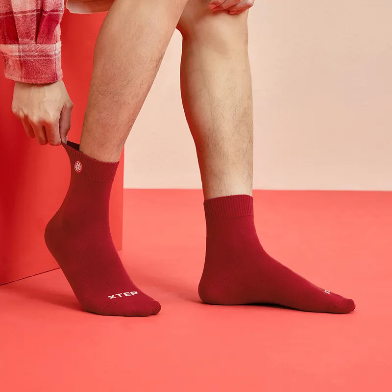 XTEP Knee High Socks Men's 2 Pack-6