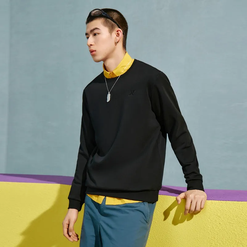 XTEP Variety Training Collection Sweatshirt Men's Black-3