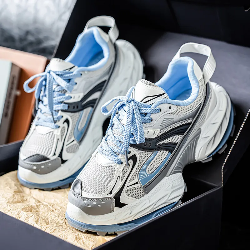 Kinglake Anti Slip Wear Resistant Low Top Chunky Sneakers Men's-6