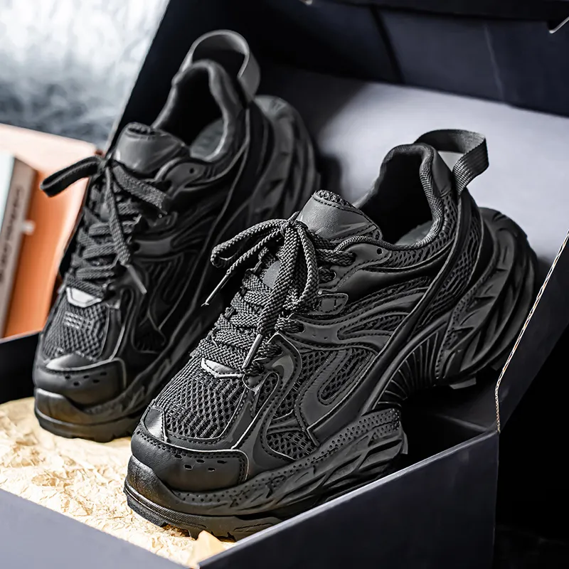 Kinglake Anti Slip Wear Resistant Low Top Chunky Sneakers Men's-10