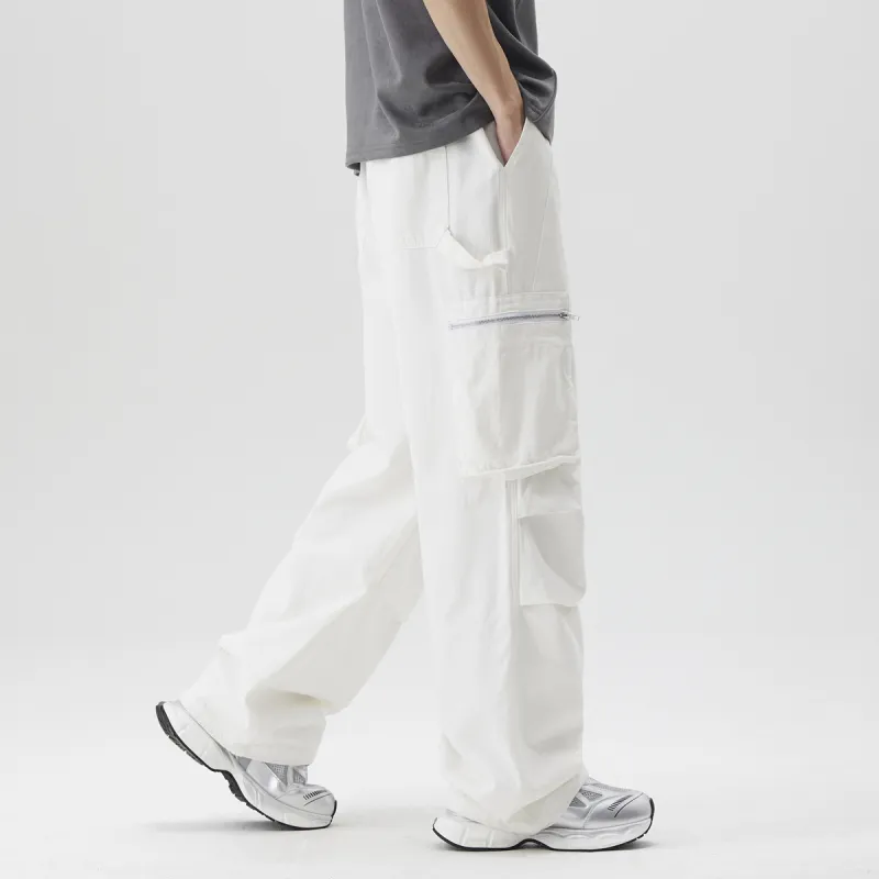EPTISON Cargo Pants Unisex White-3
