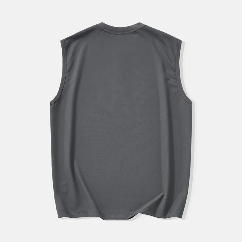 EPTISON Tank Tops Unisex Dark Gray-1