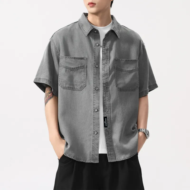 EPTISON Shirts Unisex Gray-3