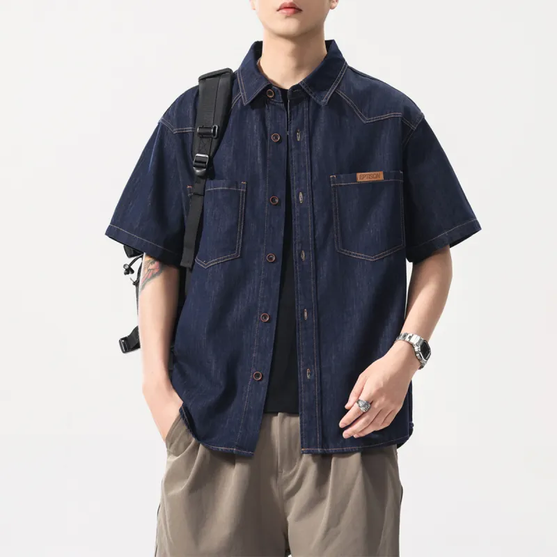 EPTISON Shirts Unisex Blue-5