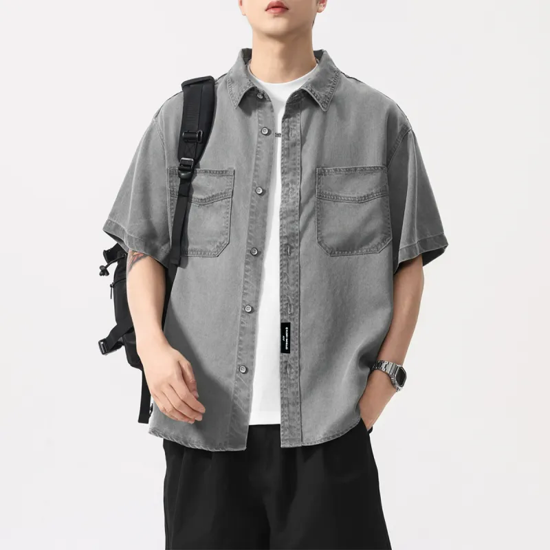 EPTISON Shirts Unisex Gray-6