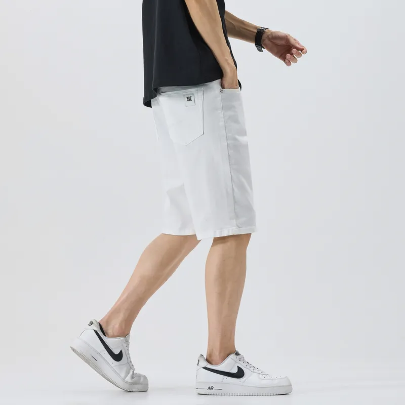 EPTISON Denim Shorts Unisex White-4