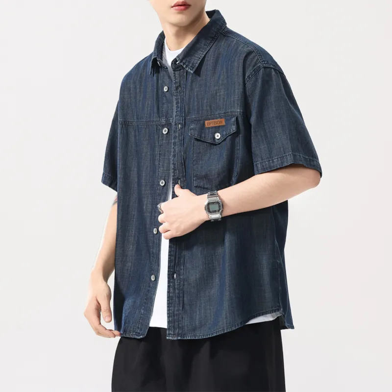 EPTISON Shirts Unisex Blue-5