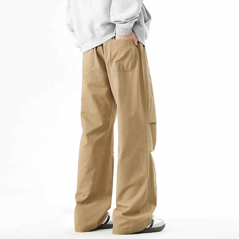 EPTISON Casual Pants Unisex Khaki-1