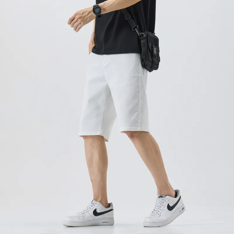 EPTISON Denim Shorts Unisex White-3