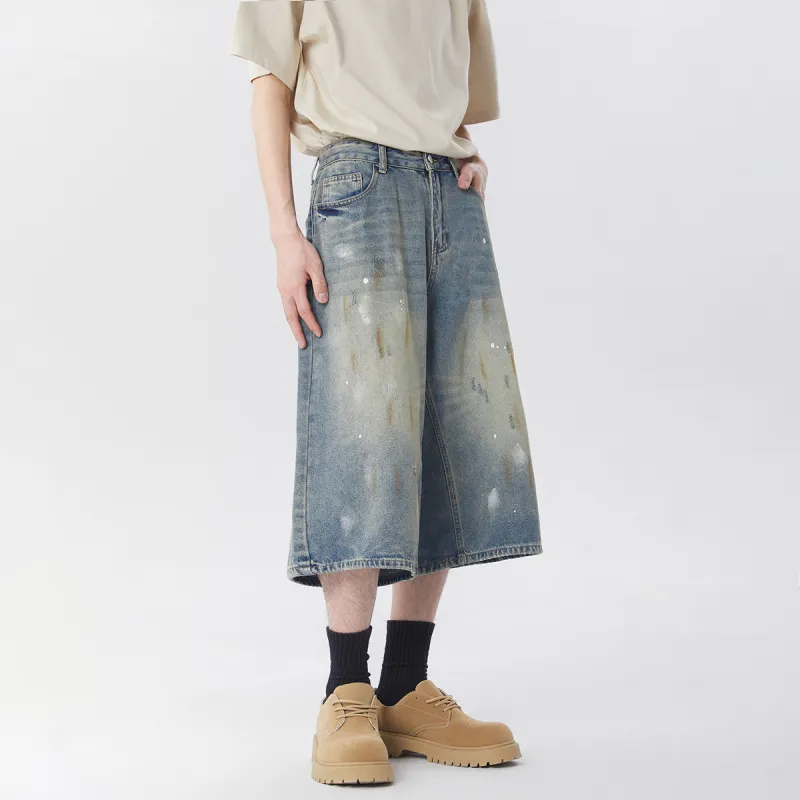 EPTISON Denim Shorts Unisex Nostalgic Blue-4