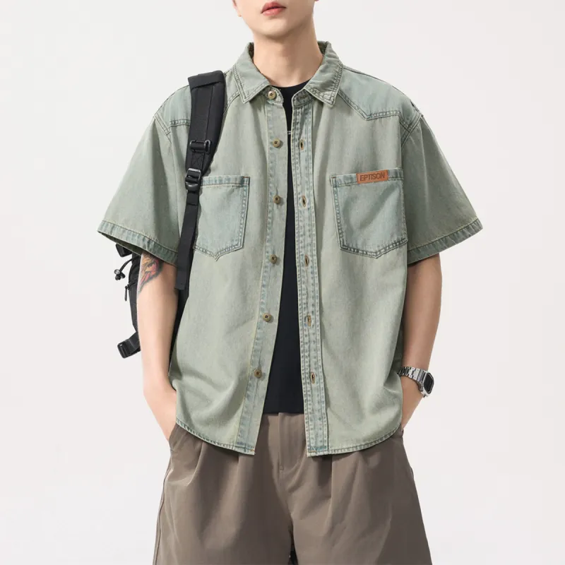 EPTISON Shirts Unisex Blue-6