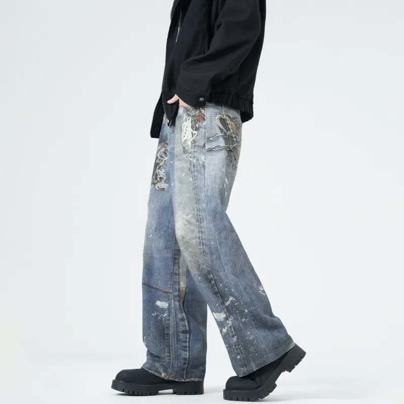 EPTISON Jeans Unisex Vintage Blue-3