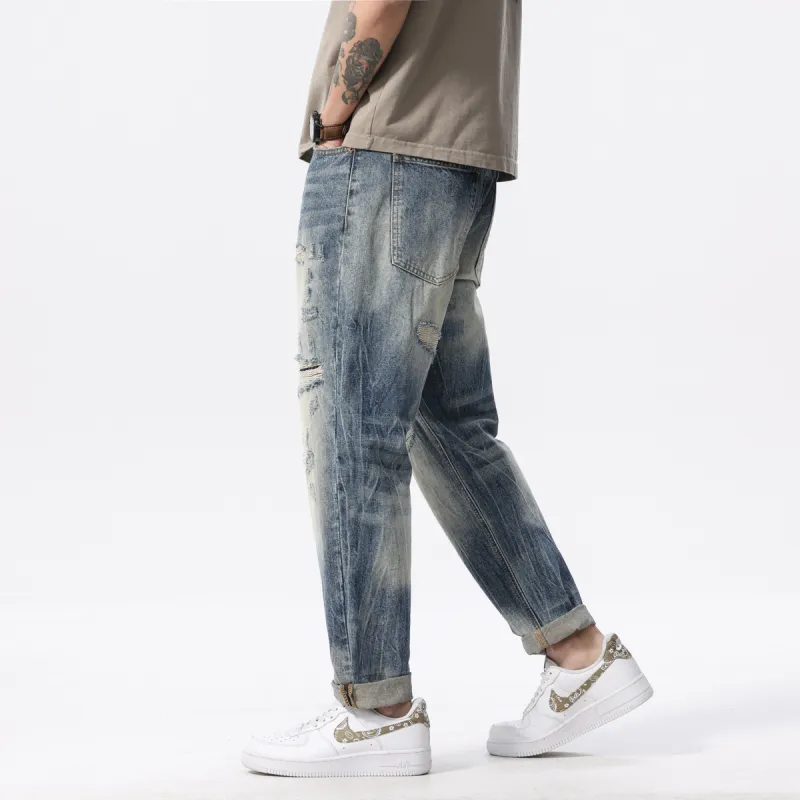 EPTISON Jeans Men Denim Blue-6