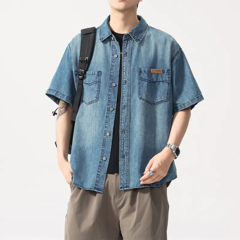 EPTISON Shirts Unisex Blue-5