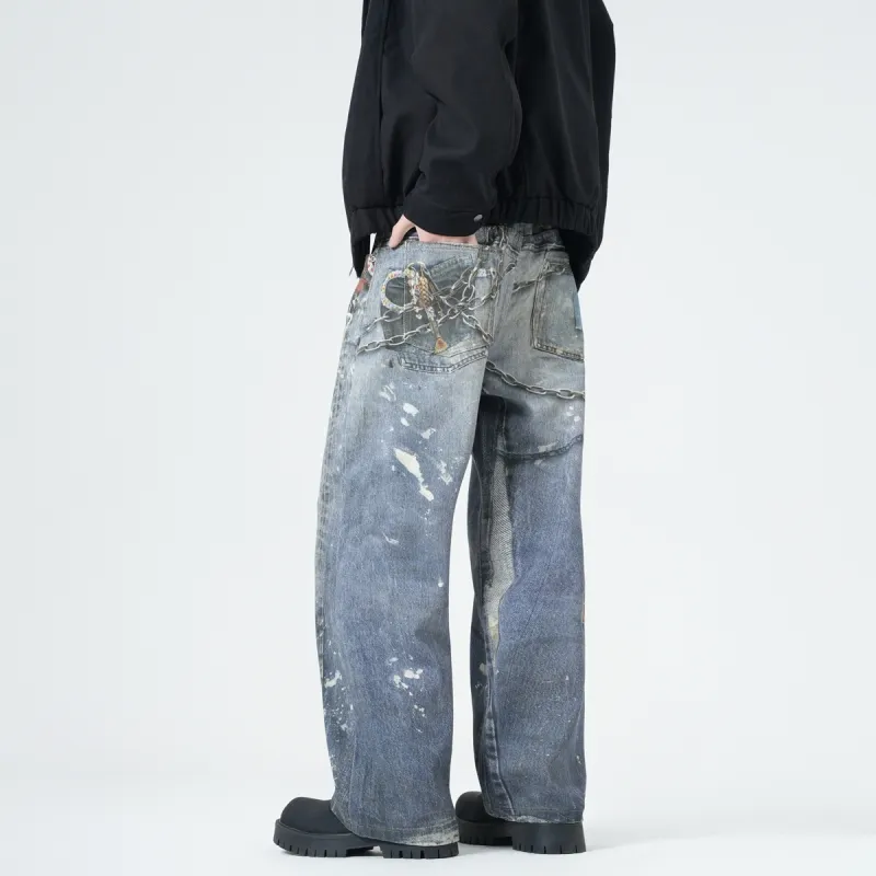 EPTISON Jeans Unisex Vintage Blue-6