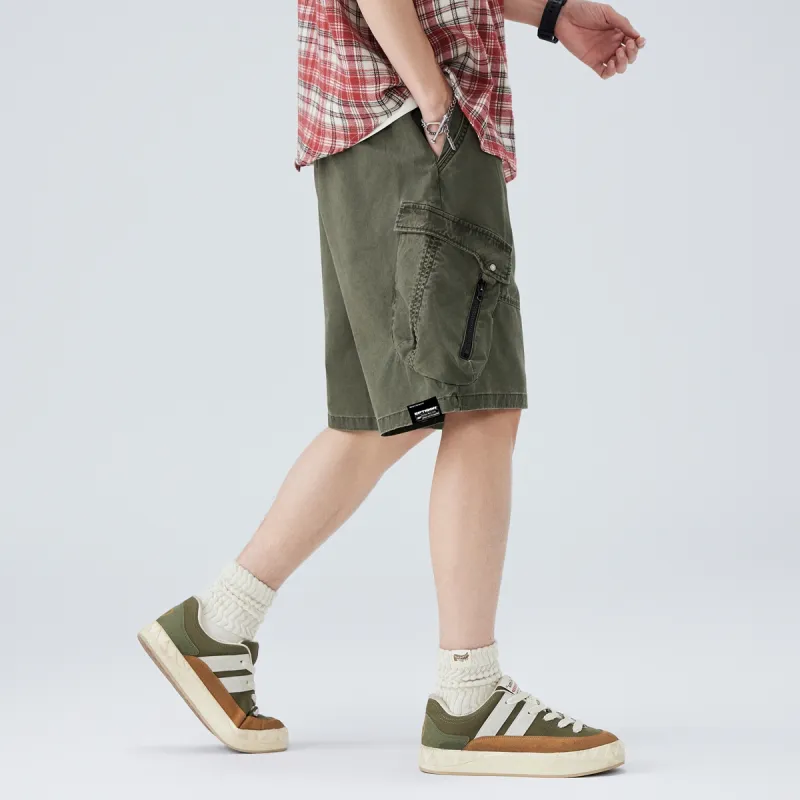 EPTISON Cargo Shorts Men's Army Green-2