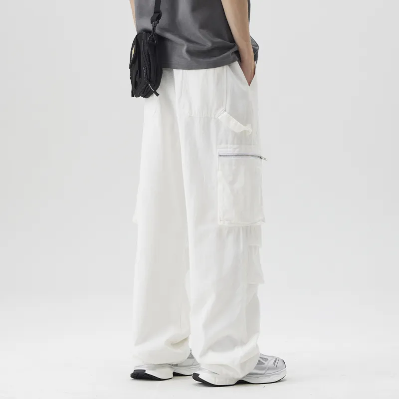 EPTISON Cargo Pants Unisex White-5