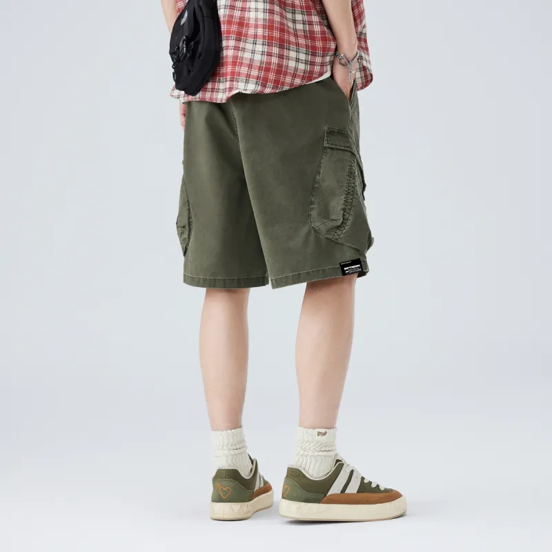 EPTISON Cargo Shorts Men's Army Green-1