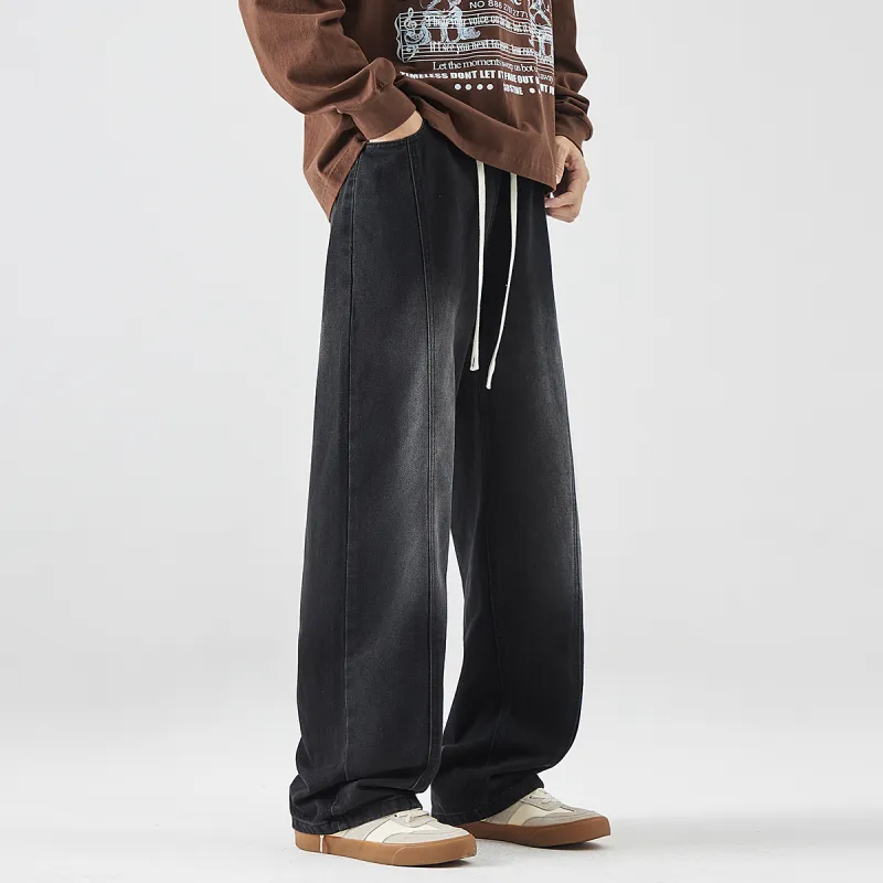 EPTISON Jeans Unisex Black Gray Color-5