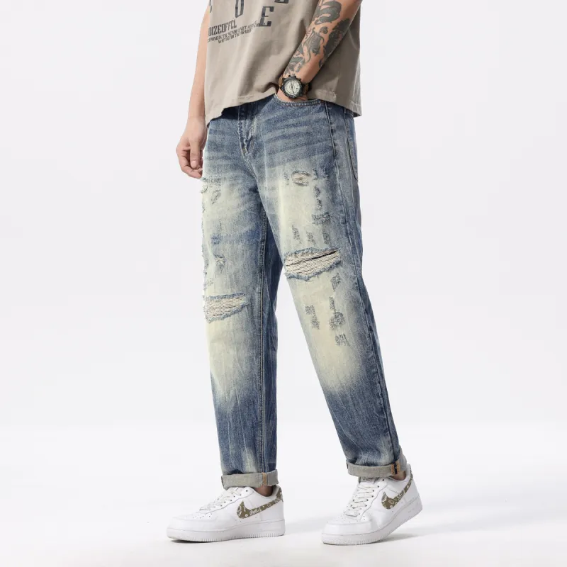 EPTISON Jeans Men Denim Blue-4