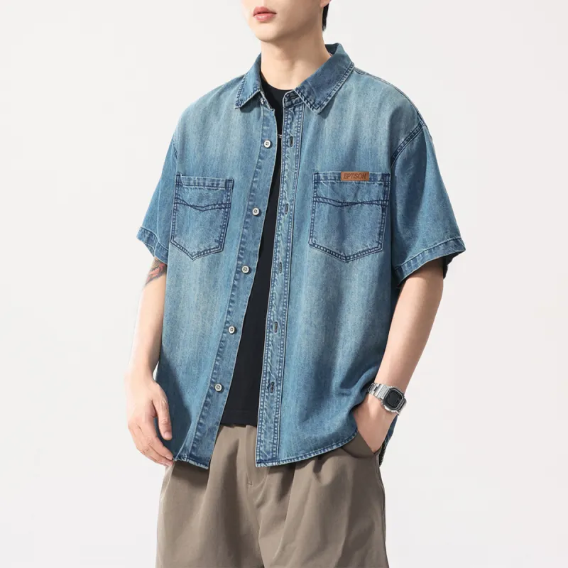 EPTISON Shirts Unisex Blue-4