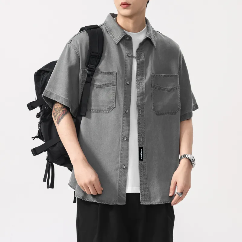 EPTISON Shirts Unisex Gray-5
