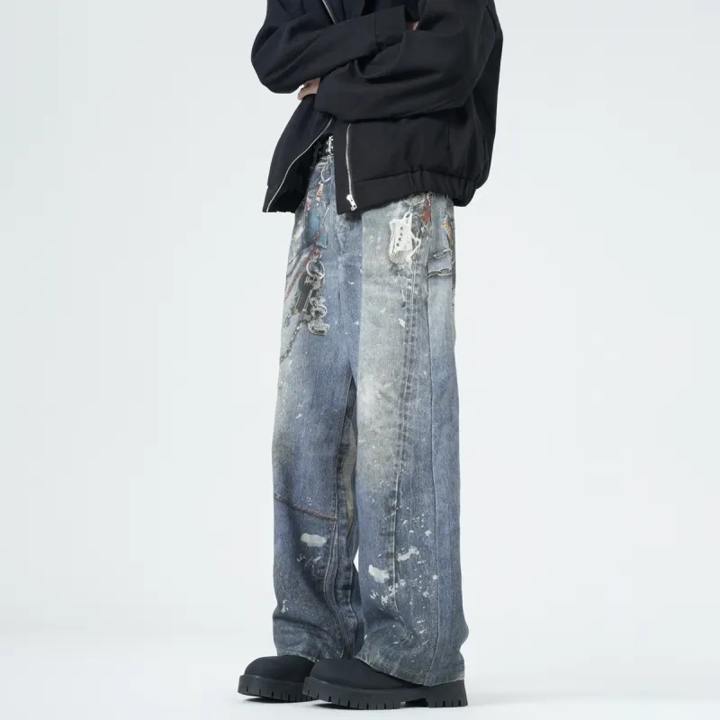 EPTISON Jeans Unisex Vintage Blue-1