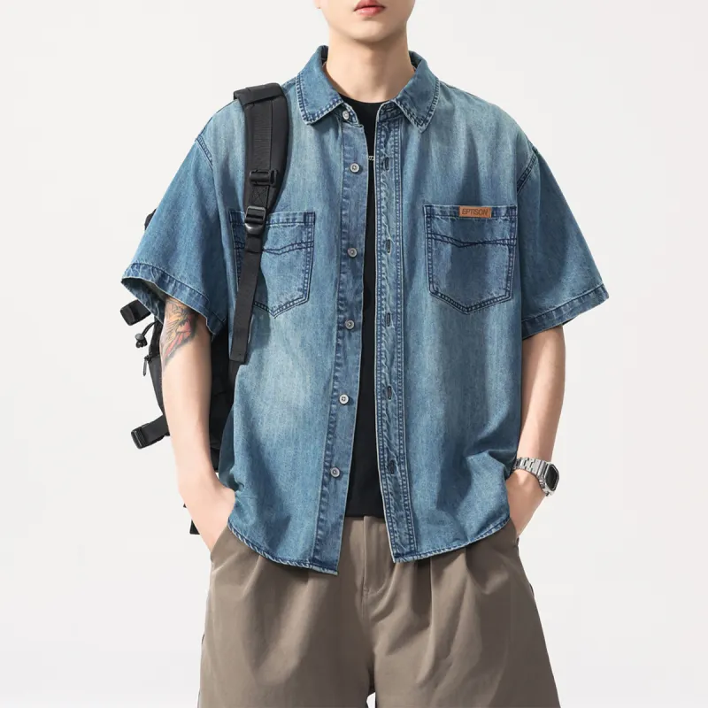 EPTISON Shirts Unisex Blue-6