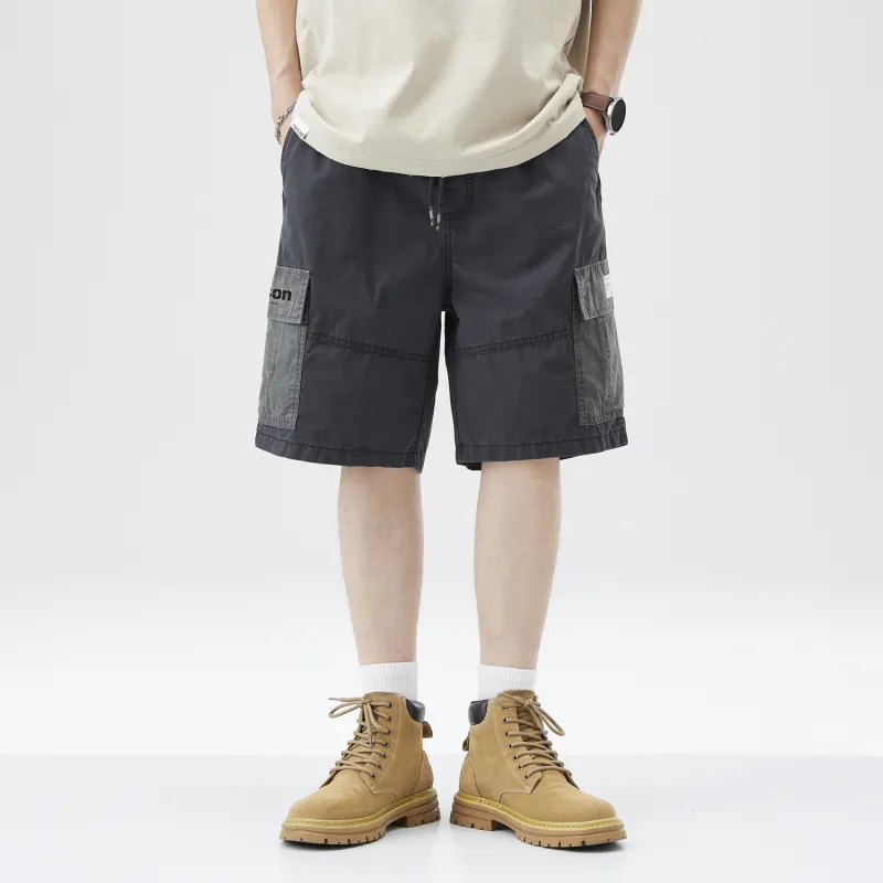 EPTISON Cargo Shorts Unisex Navy Blue-2