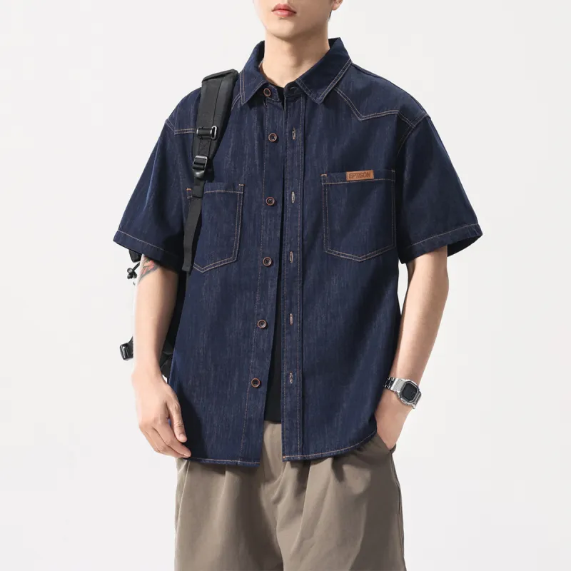 EPTISON Shirts Unisex Blue-7