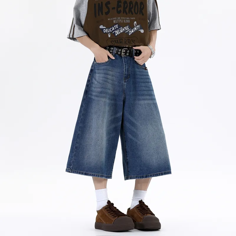 EPTISON Denim Shorts Unisex Dark Blue-2