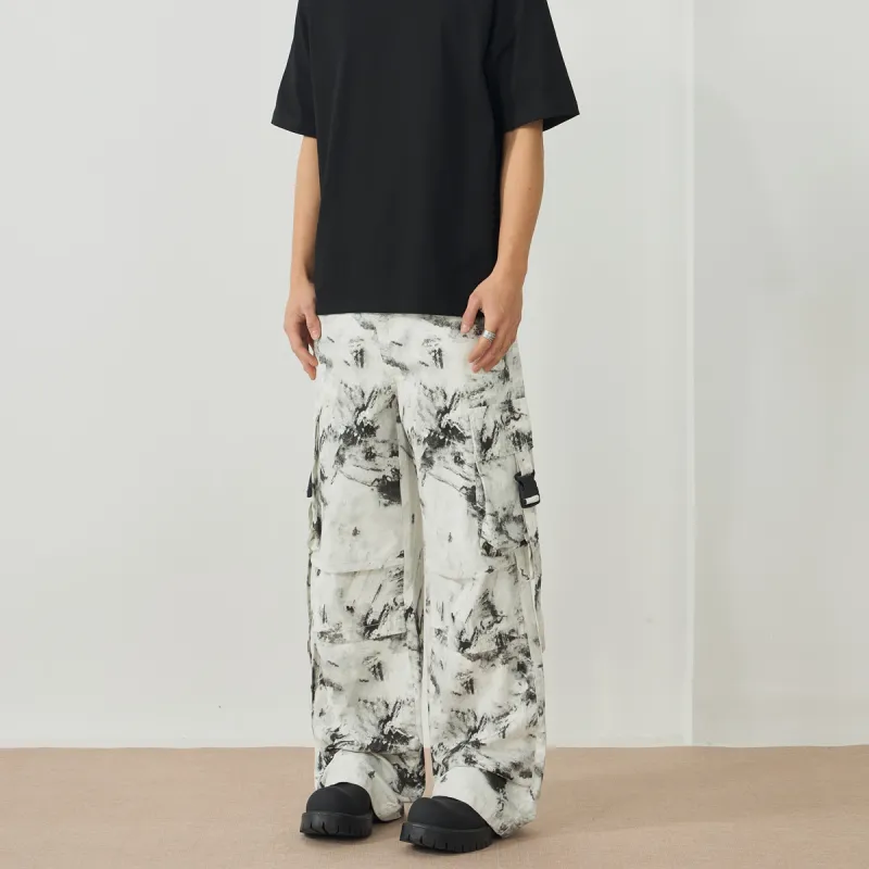 EPTISON Jeans Unisex Black White Camouflage-4