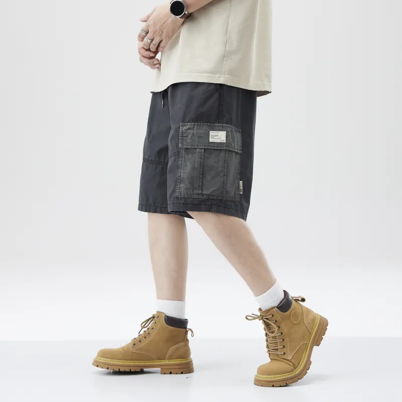 EPTISON Cargo Shorts Unisex Navy Blue-5