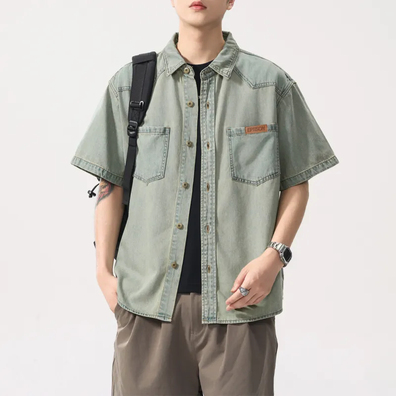 EPTISON Shirts Unisex Blue-5