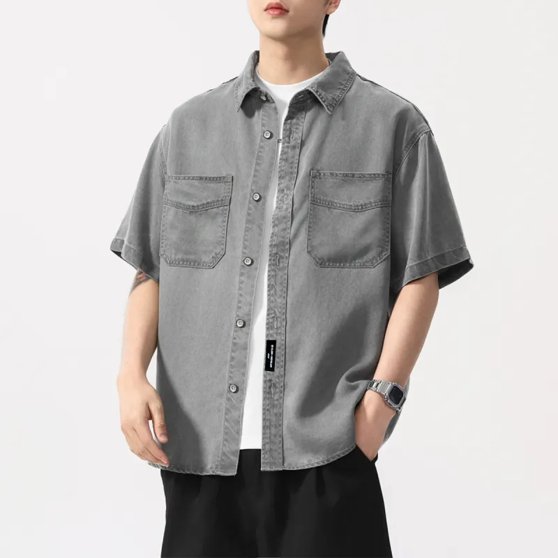 EPTISON Shirts Unisex Gray-4
