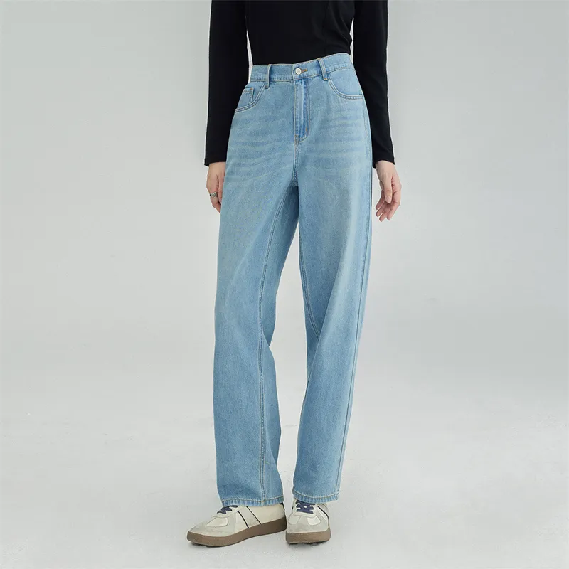 【dme】 Jeans Women's Light Denim Blue-2