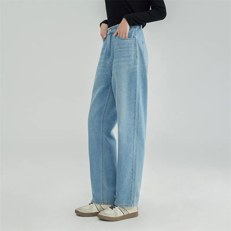 【dme】 Jeans Women's Light Denim Blue-4