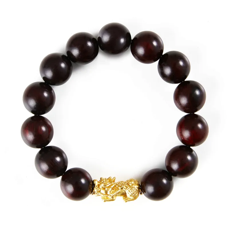 Bowl Pterocarpus Bracelets Unisex-2