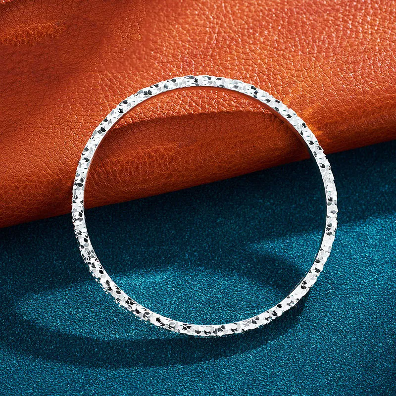 Bowl S999 Fine Silver Bangles Women's-3