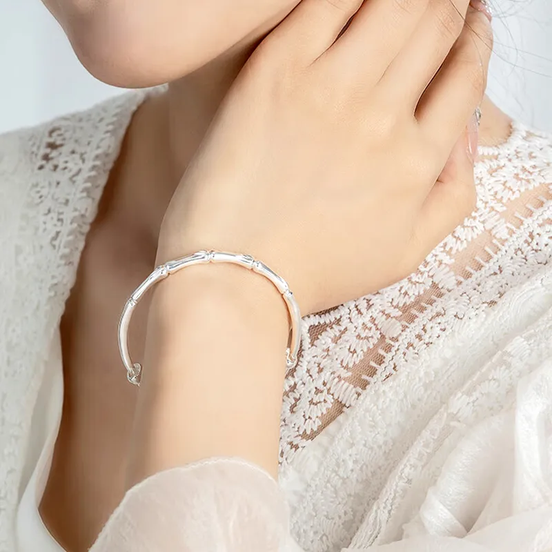 Bowl Sterling Silver Bracelets Women's-2