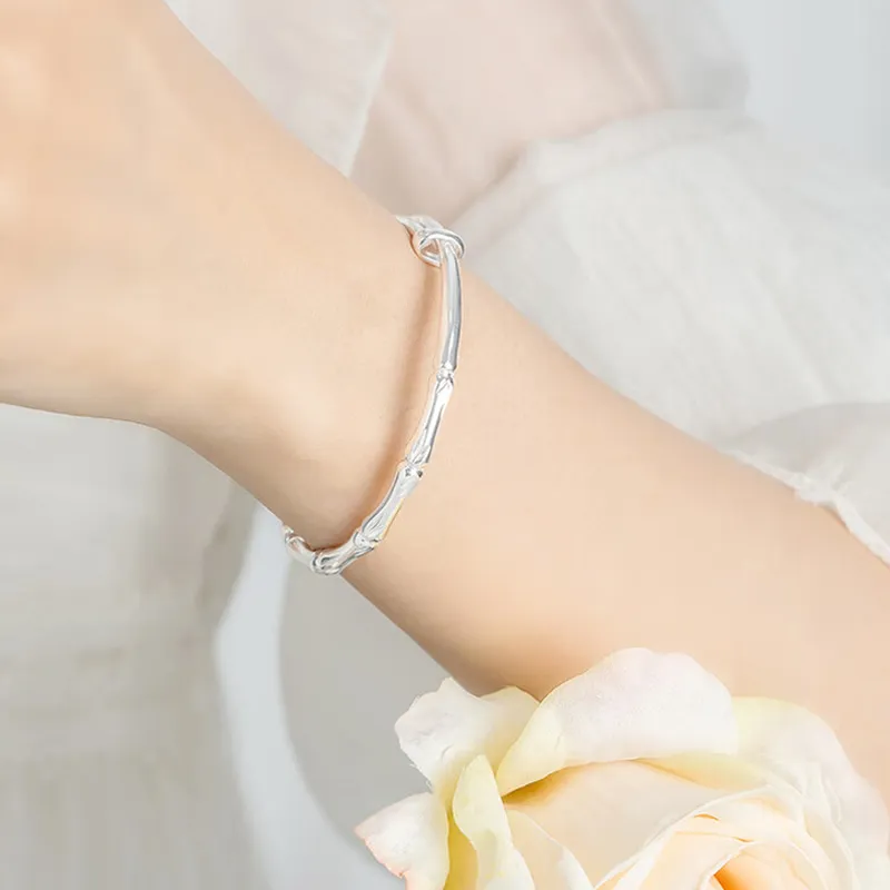 Bowl Sterling Silver Bracelets Women's-3